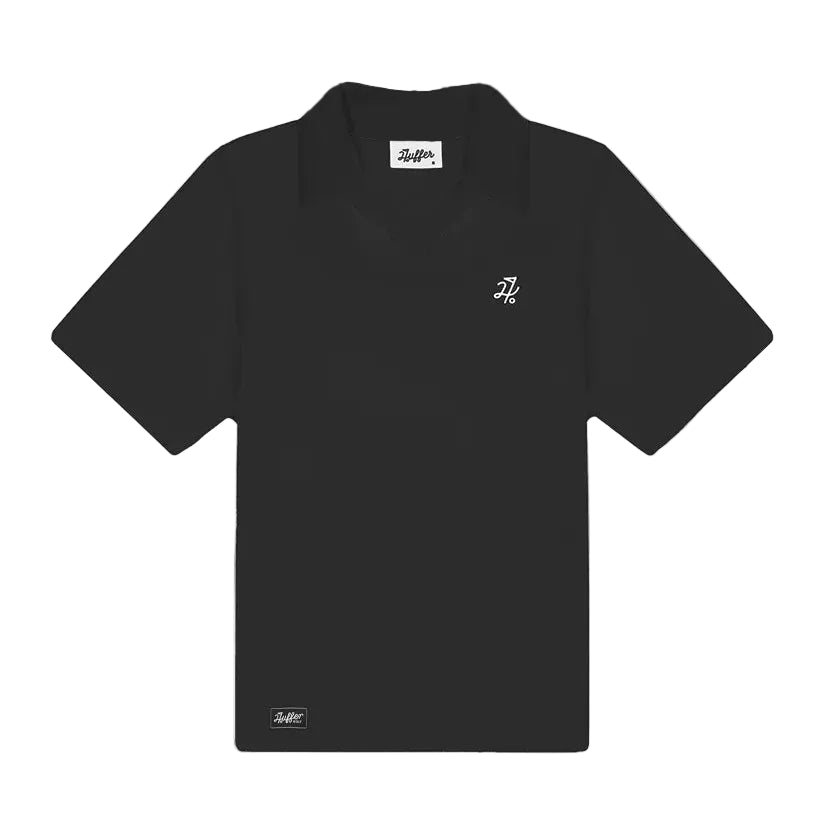 Huffer Womens Tech Birdie SS Polo - Black