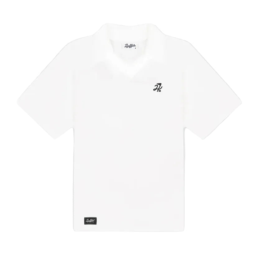 Huffer Womens Tech Birdee SS Polo - Chalk