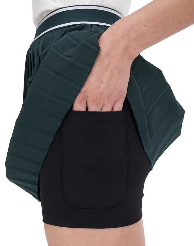 Huffer Golf Ladies Birdie Pleated Golf Skort - Golf Green