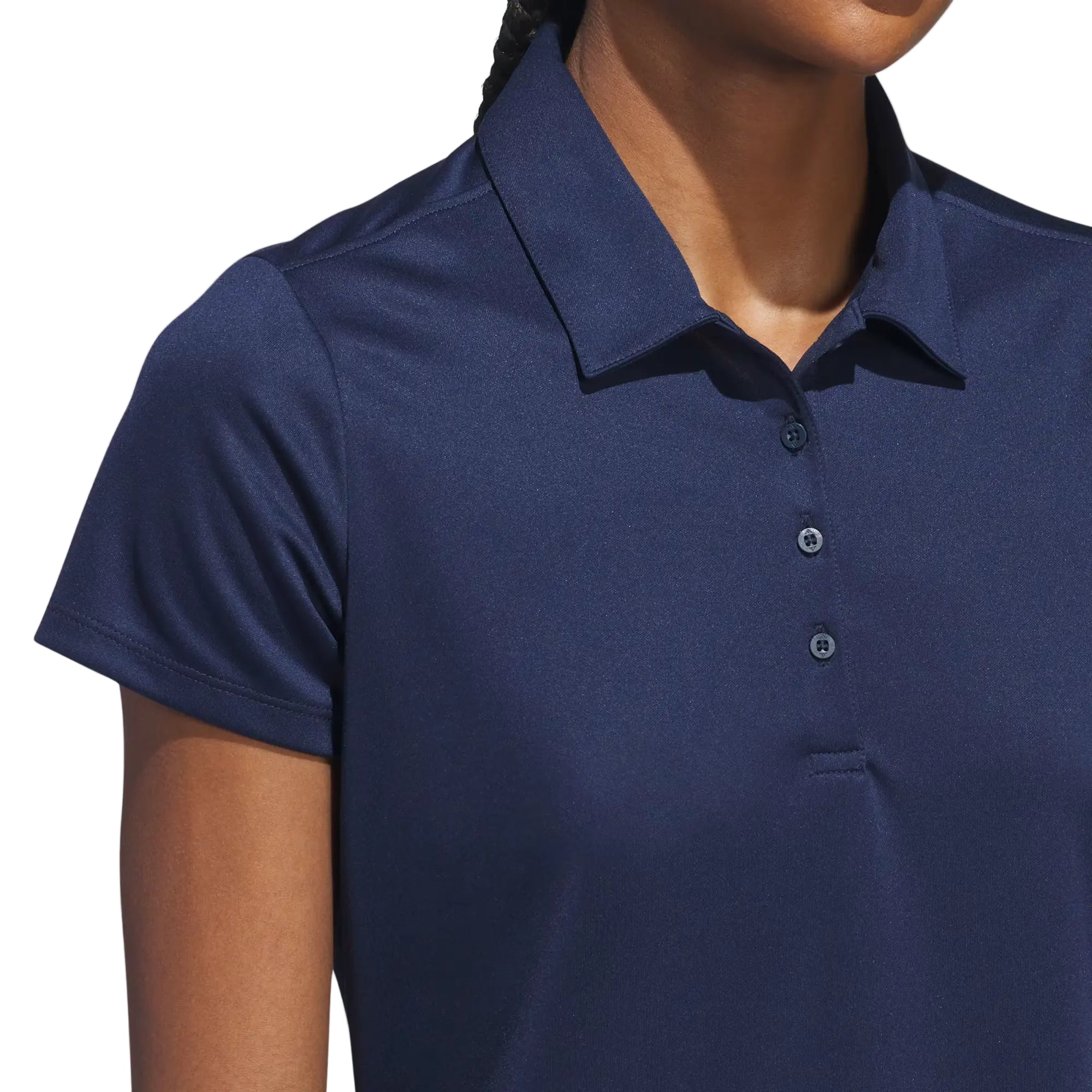 Adidas Ladies Solid Performance Polo - Navy