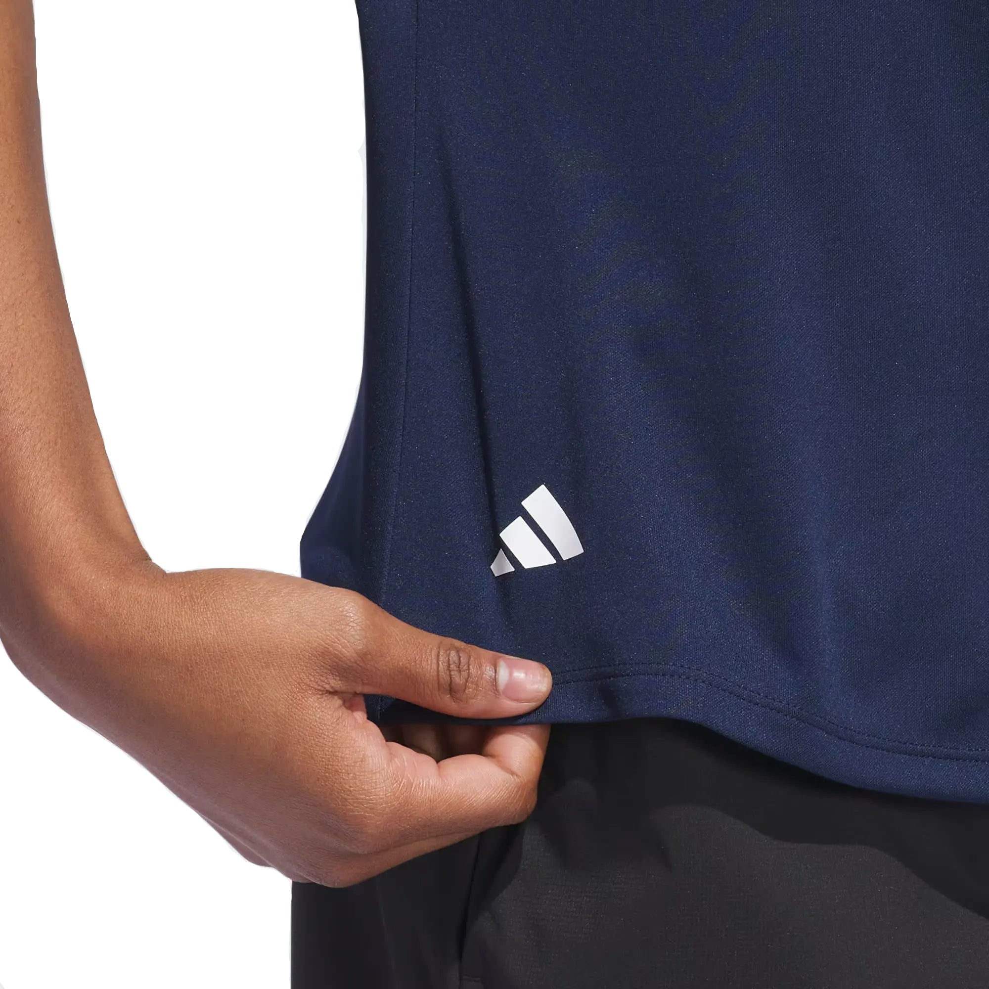 Adidas Ladies Solid Performance Polo - Navy