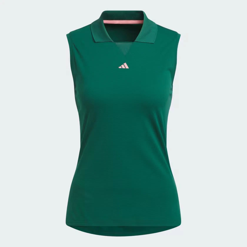 Adidas Women's Ultimate 365 Twistknit Polo - Collegiate Green