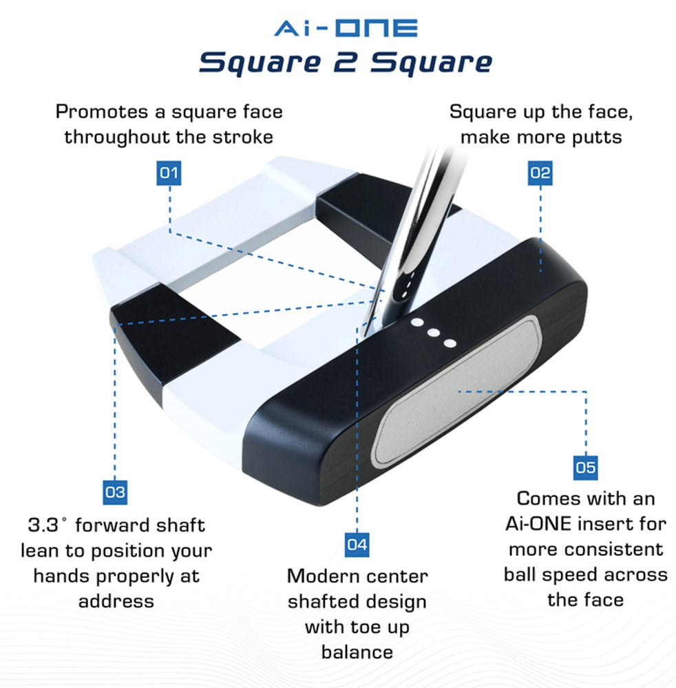 Odyssey Ai-ONE Square 2 Square Jailbird Putter