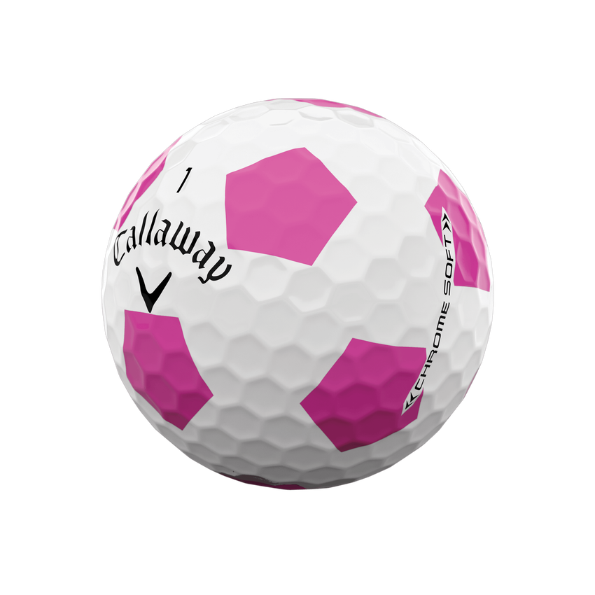 Callaway Chrome Soft Truvis Pink Golf Balls Sleeve - Limited Edition