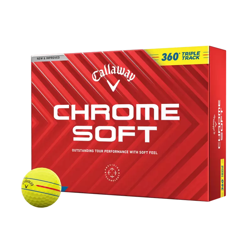 Callaway Chrome Soft 360 Triple Track Yellow Dozen