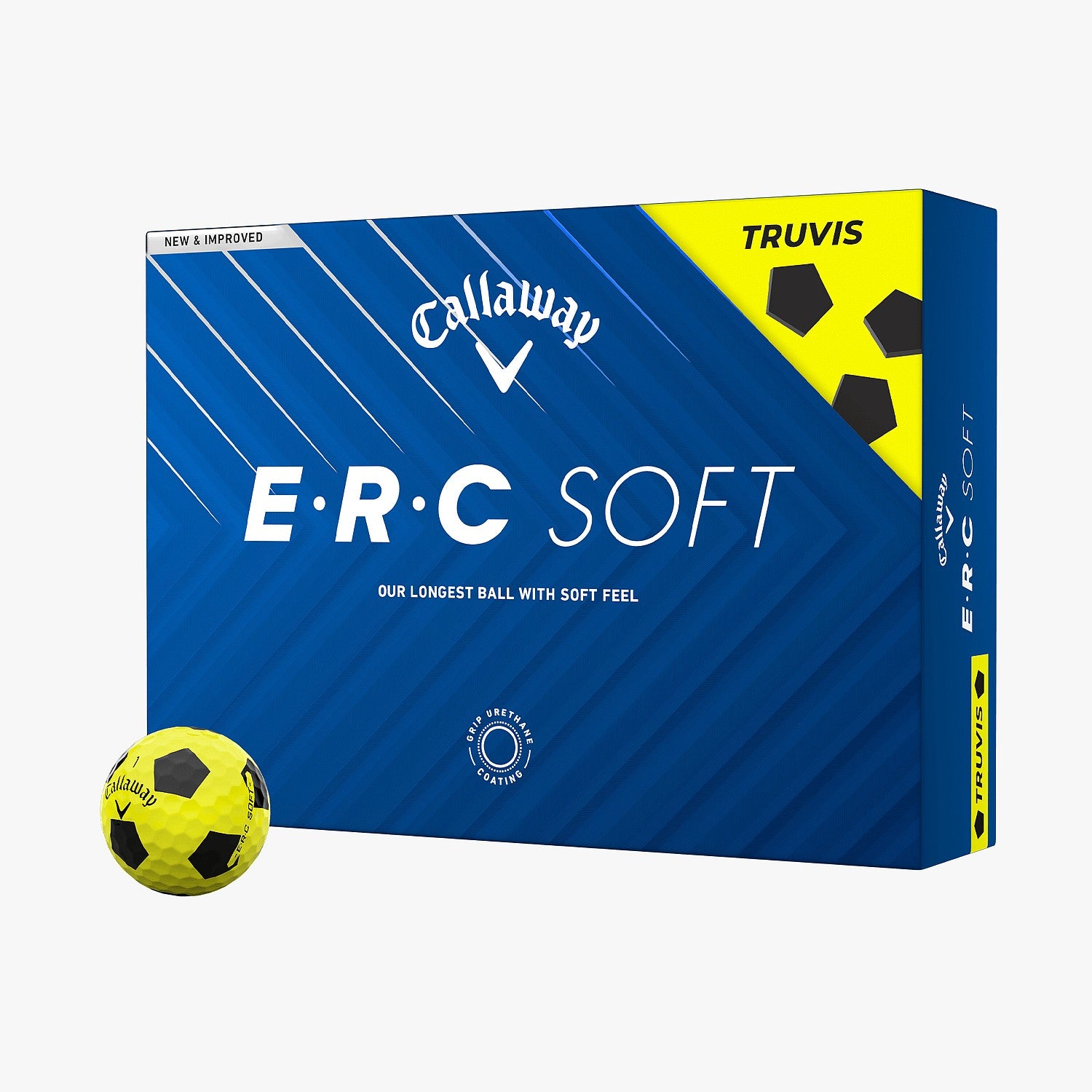 ERC Soft Truvis Yellow Golf Balls