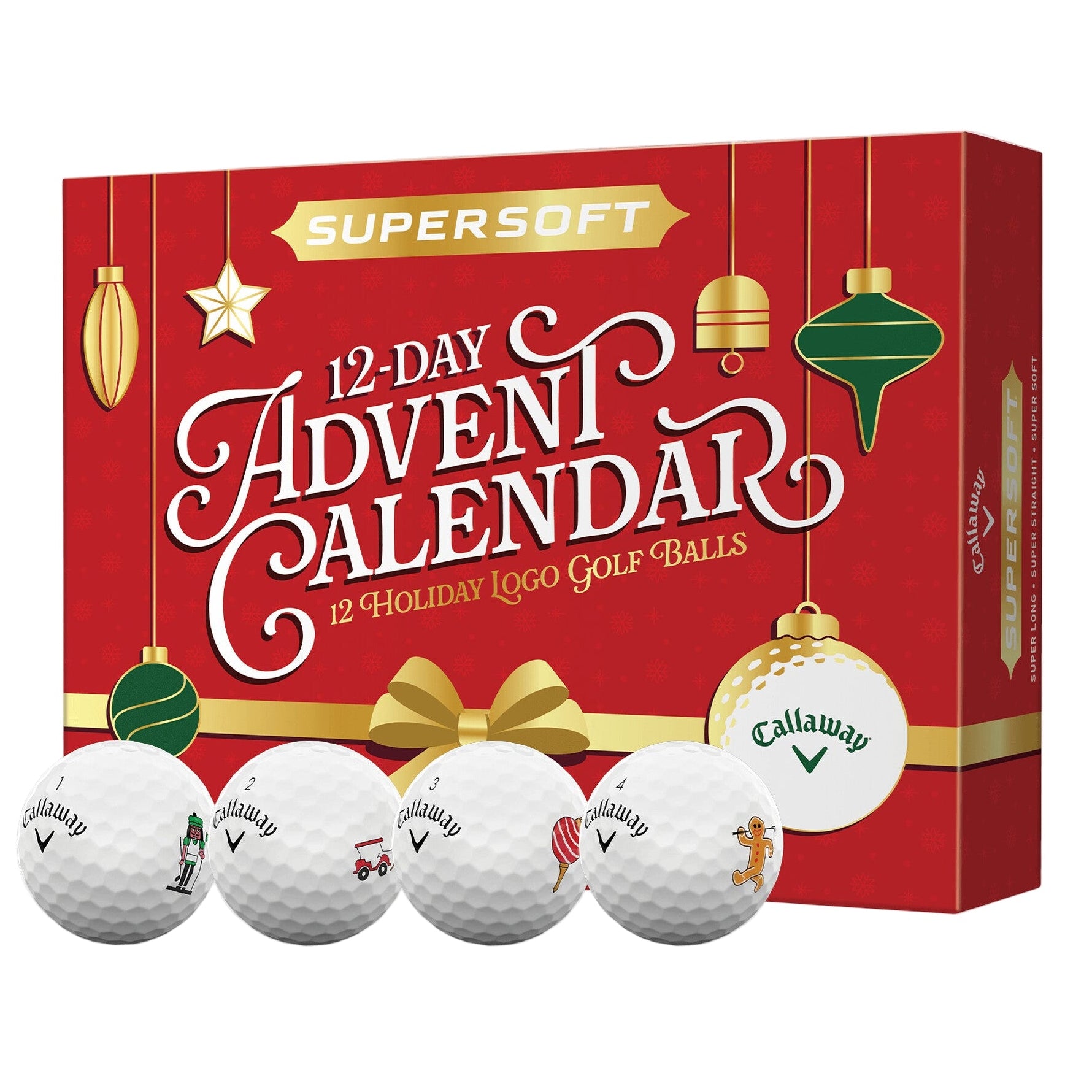 Callaway golf balls in a 12-day Advent Calendar packaging