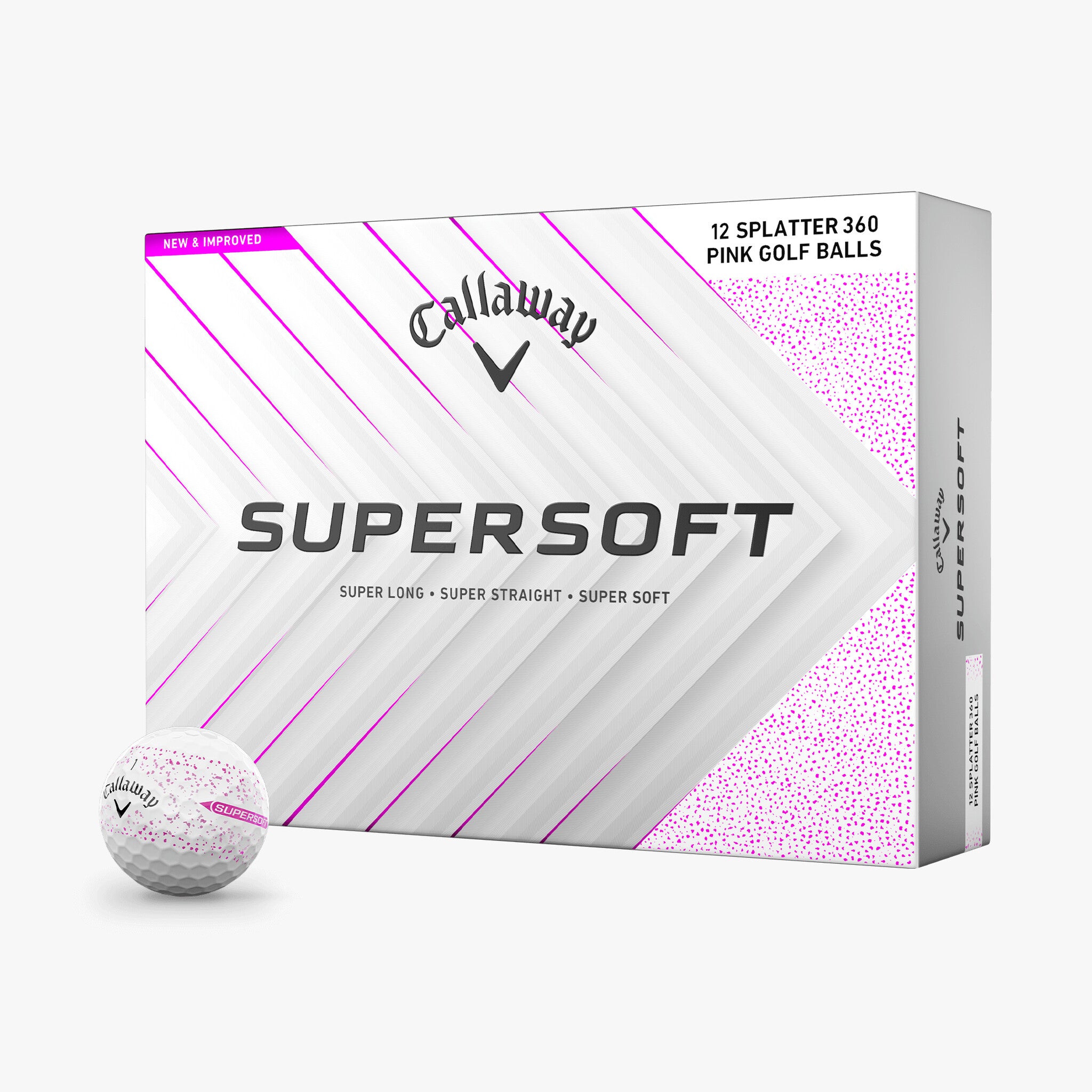 Callaway Supersoft Golf Balls 25 - Splatter Pink