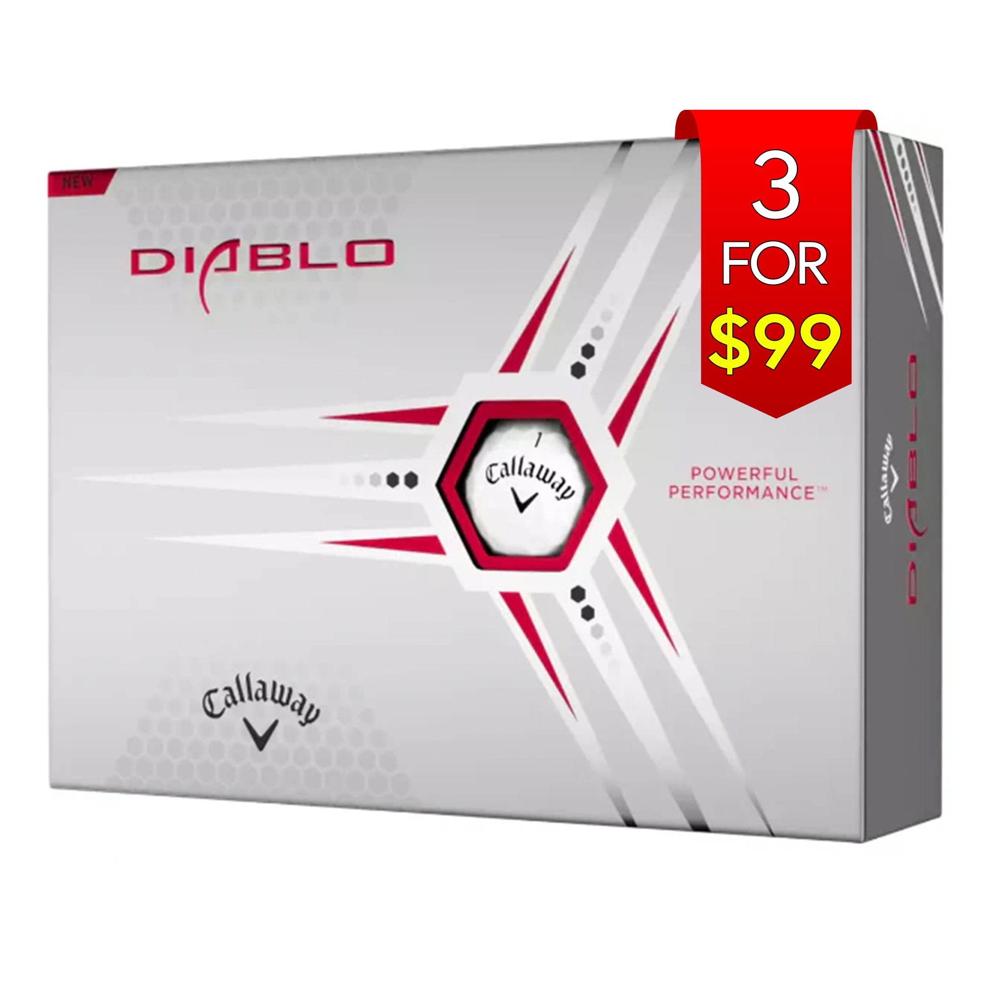 Callaway Diablo 2023 Golf Balls - Dozen