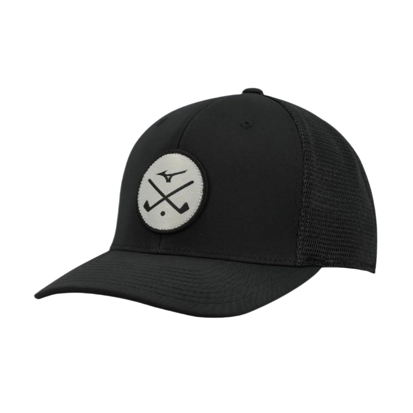 Mizuno Crossed Clubs Meshback Cap - Black