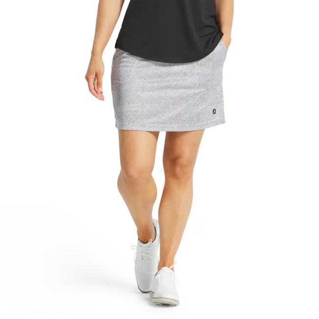 Footjoy 2025 Knit Skort - Black / White Dot