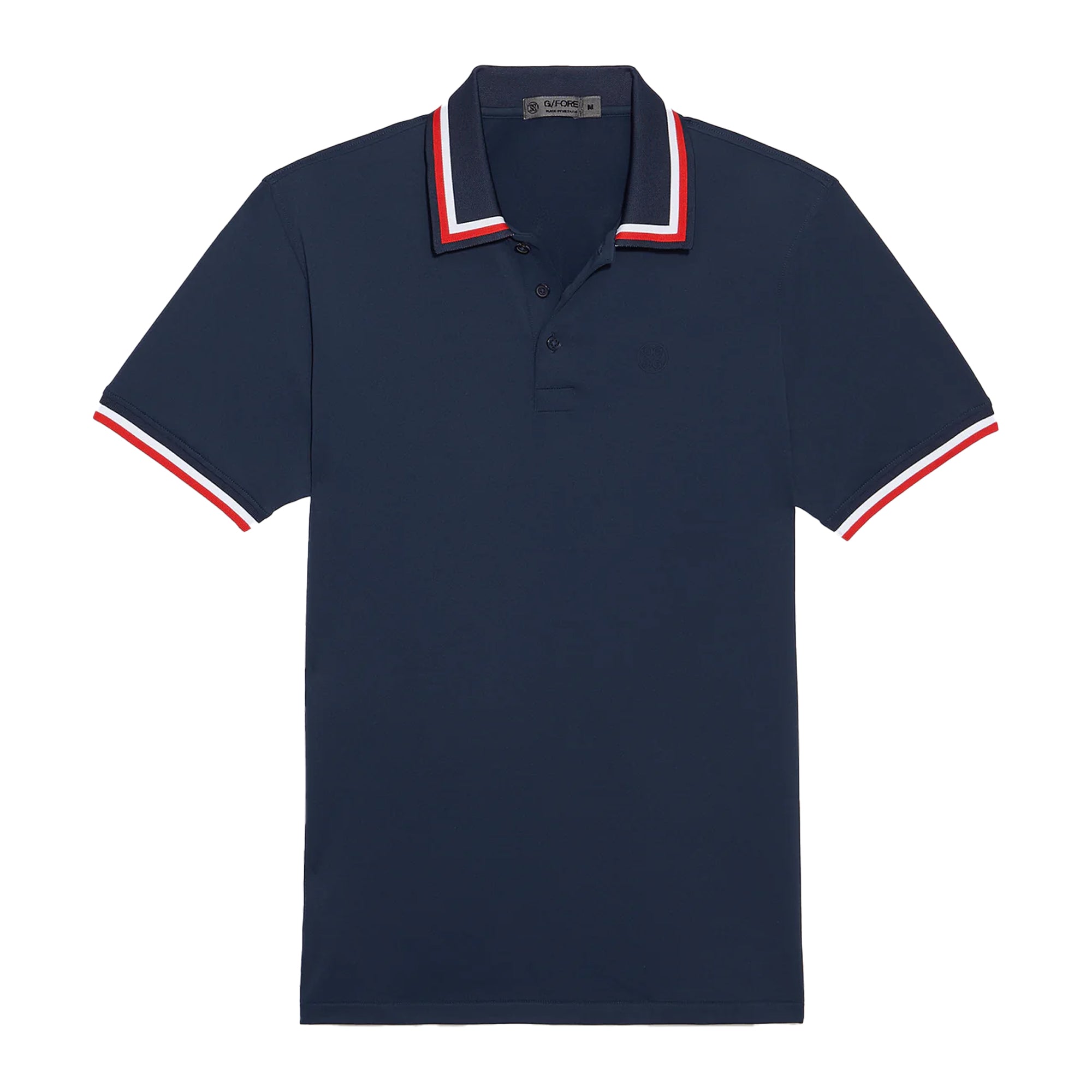 G/Fore Tux Rib Collar Tech Jersey Slim Fit Polo