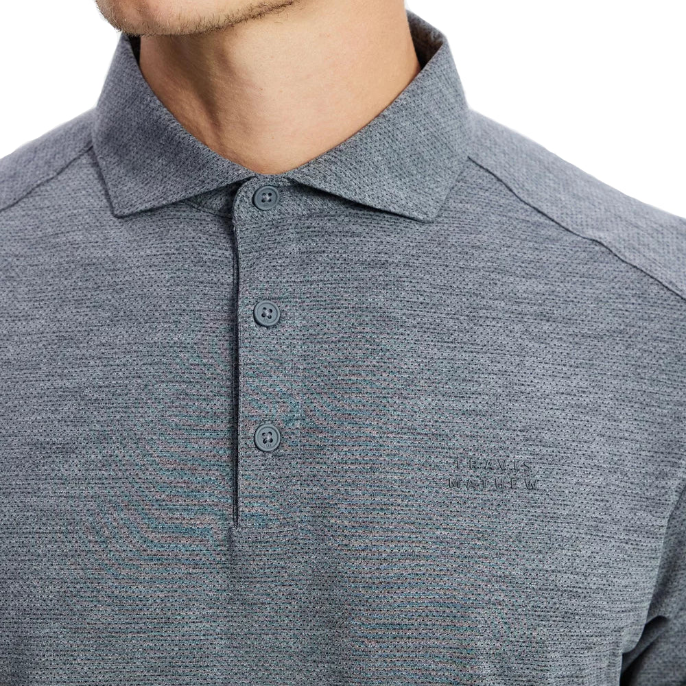 TravisMathew The Heater Pro Polo - Heather Grey