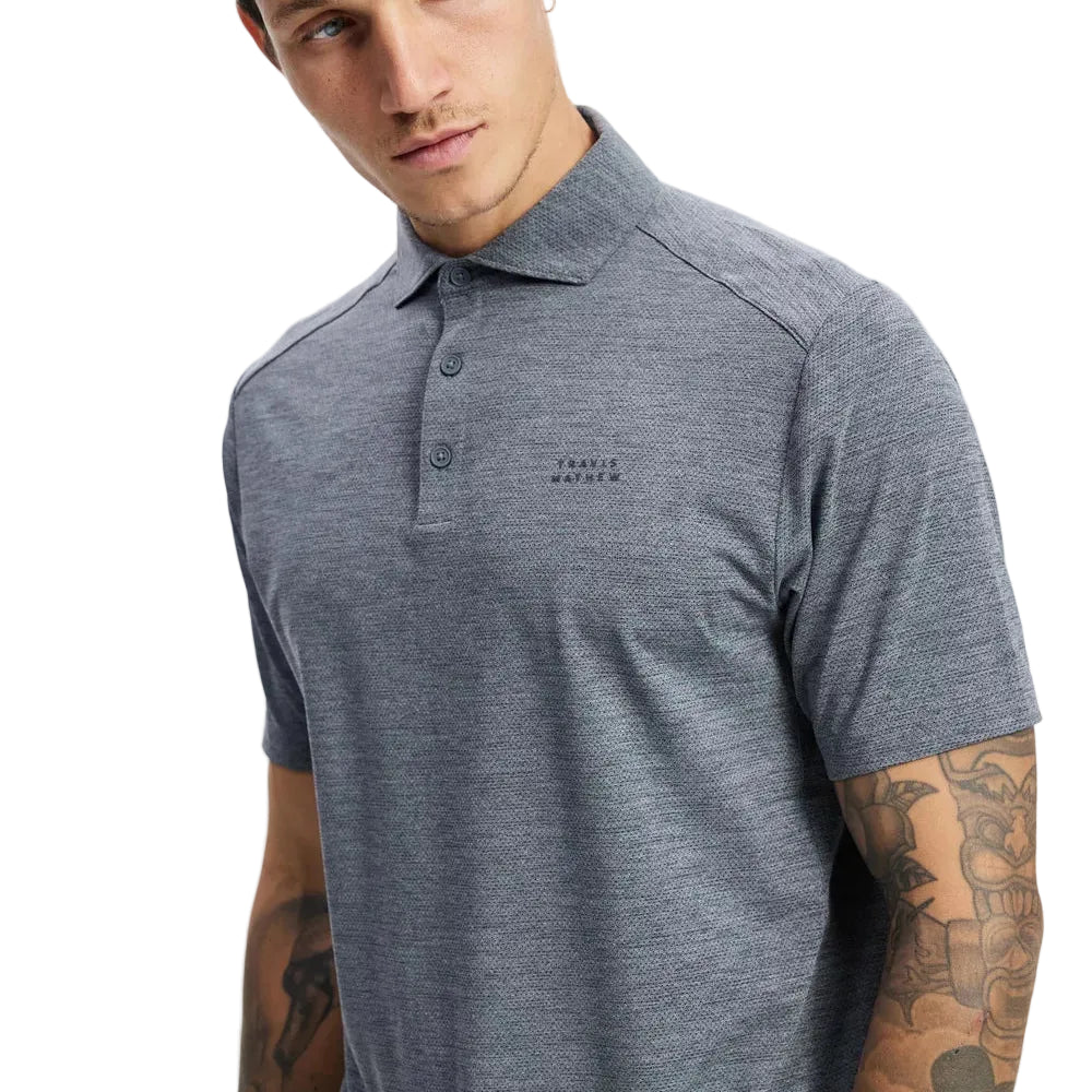 TravisMathew The Heater Pro Polo - Heather Grey