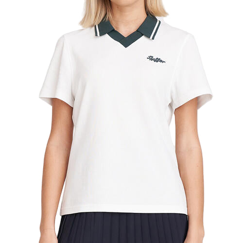 Huffer Golf Ladies Tech Birdie Polo - Chalk