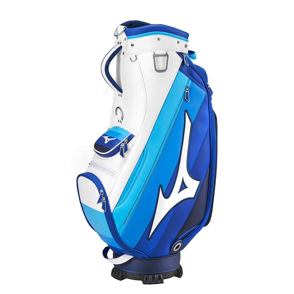 2025 Mizuno Tour Staff Mid Bag - White / Blue