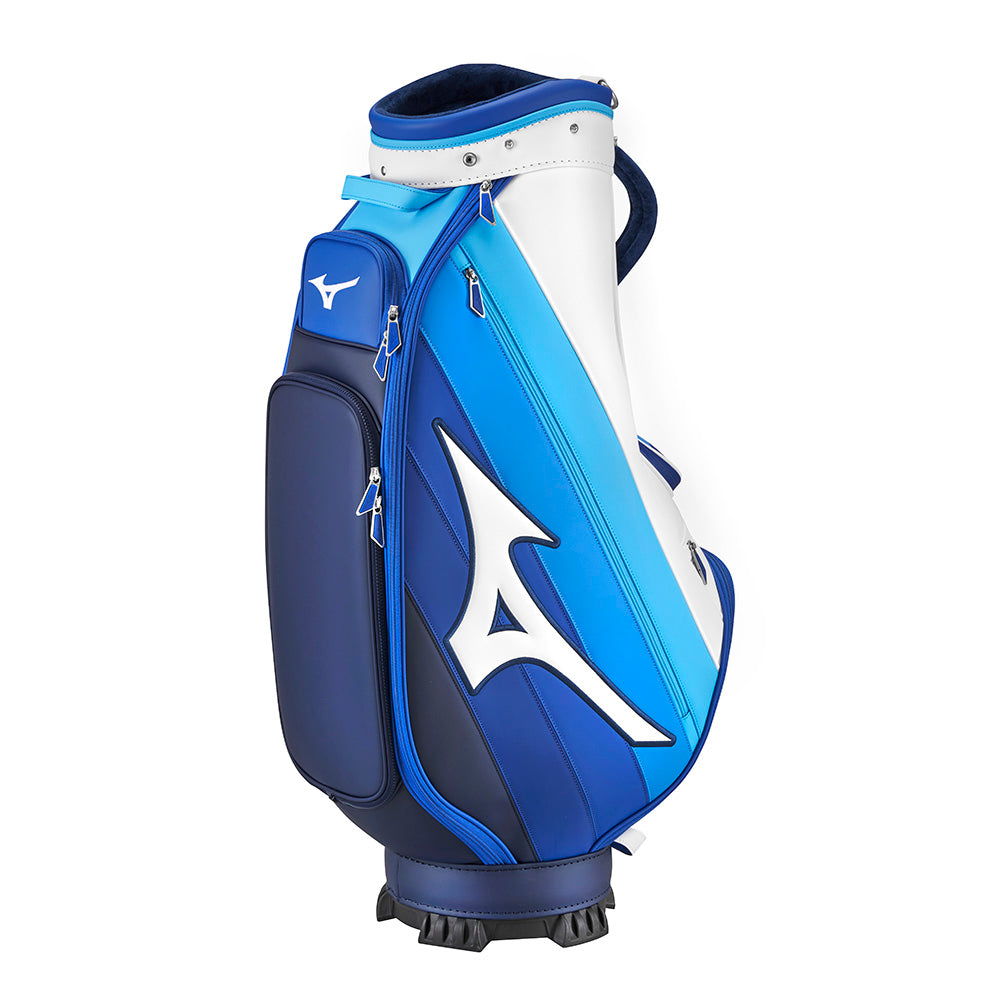 2025 Mizuno Tour Staff Mid Bag - White / Blue