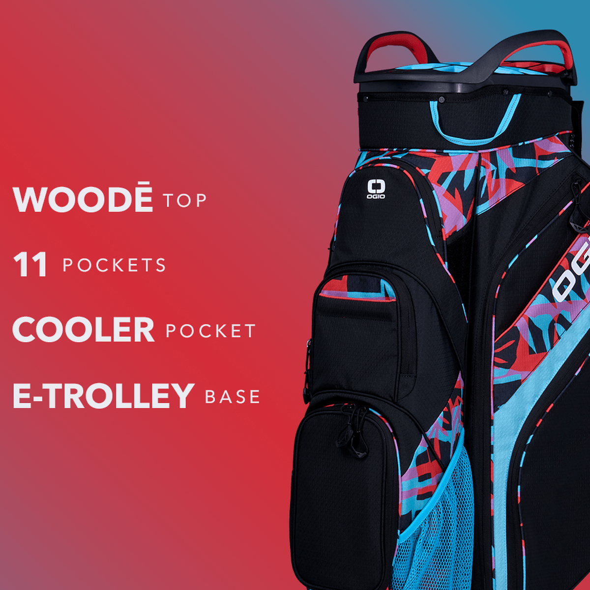 OGIO 25 Woode Cart Bag - Black
