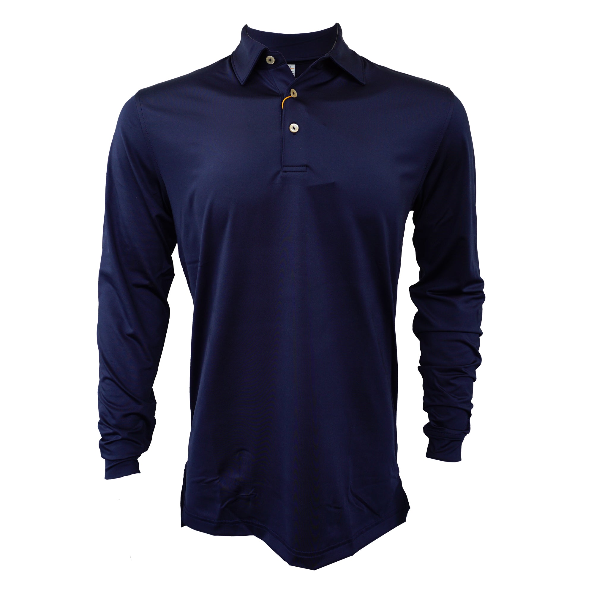 Peter Millar Mens Solid Stretch Jersey Long Sleeve Polo
