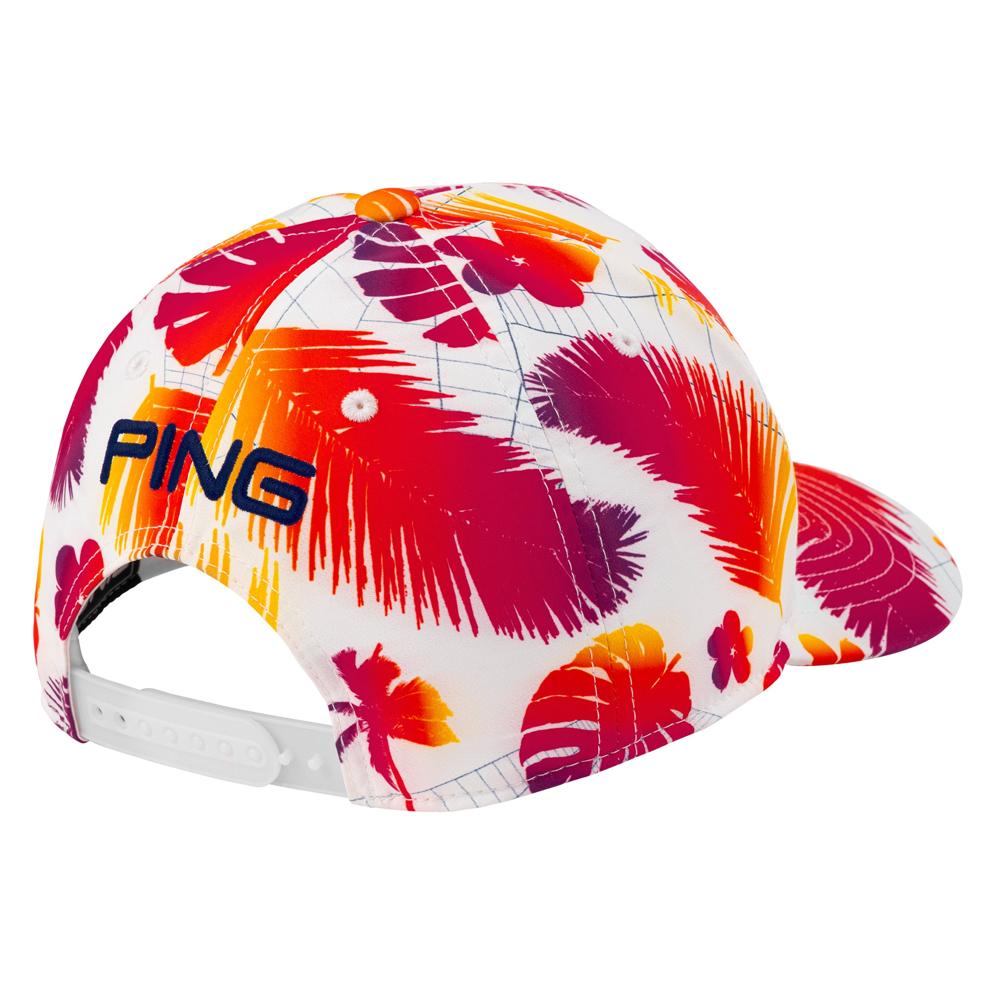 Ping Electric Sunset Tour Snapback Cap - White