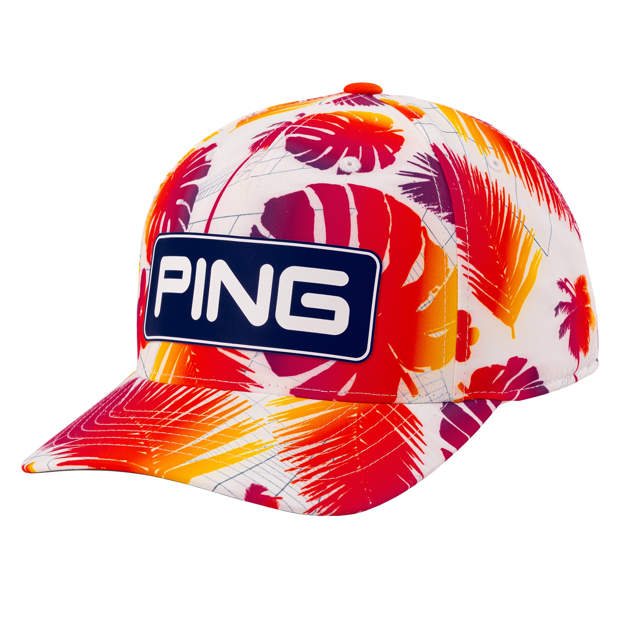 Ping Electric Sunset Tour Snapback Cap - White