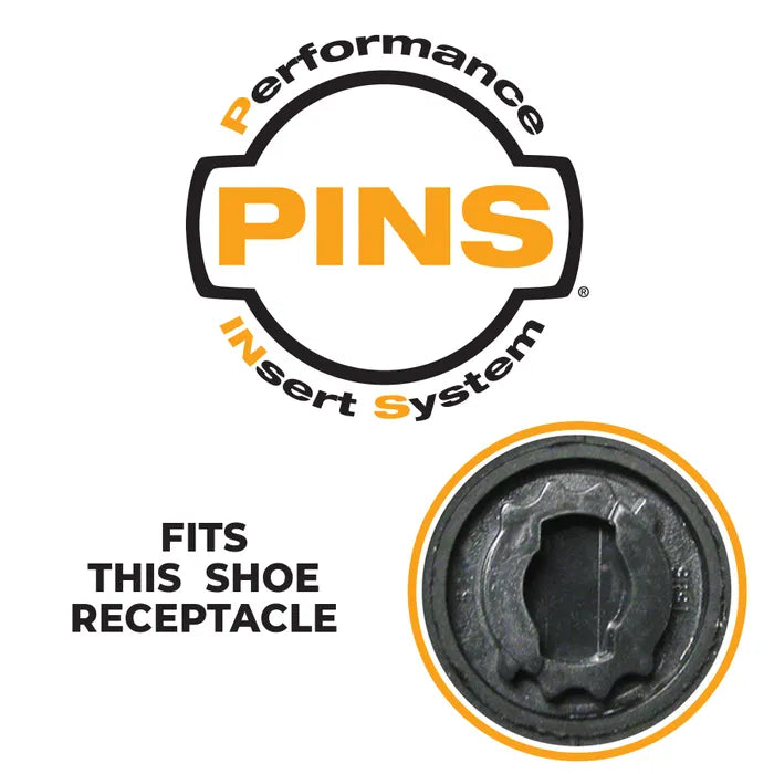 Pride Softspikes Stealth Pins - Black/Silver