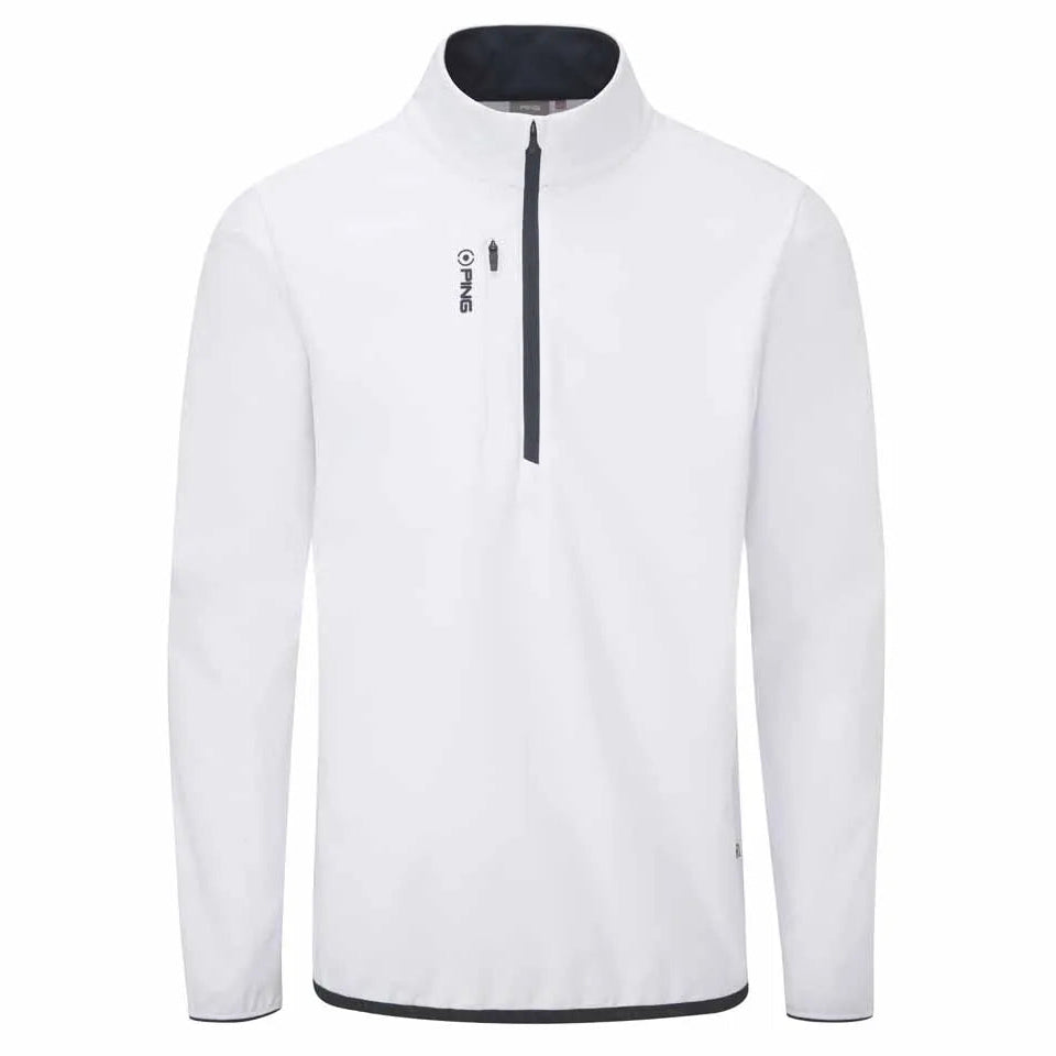 PING Vigo Windproof Half Zip Jacket - White