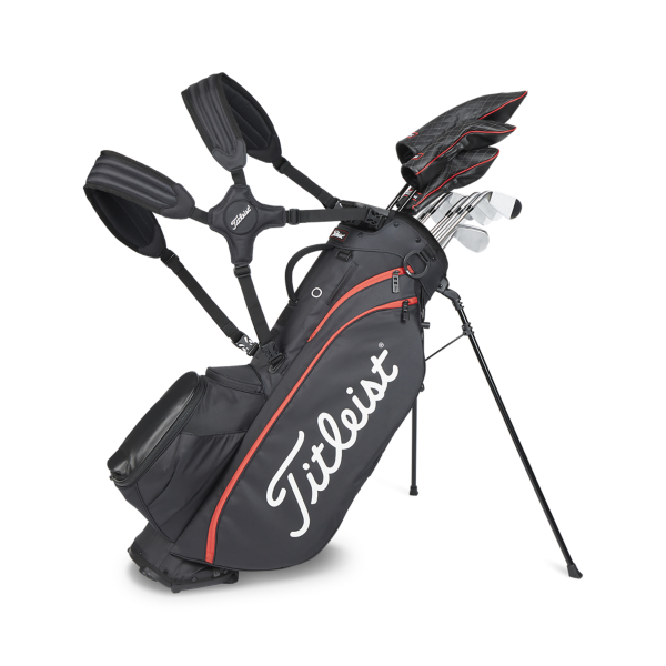 Black titleist golf bag sales