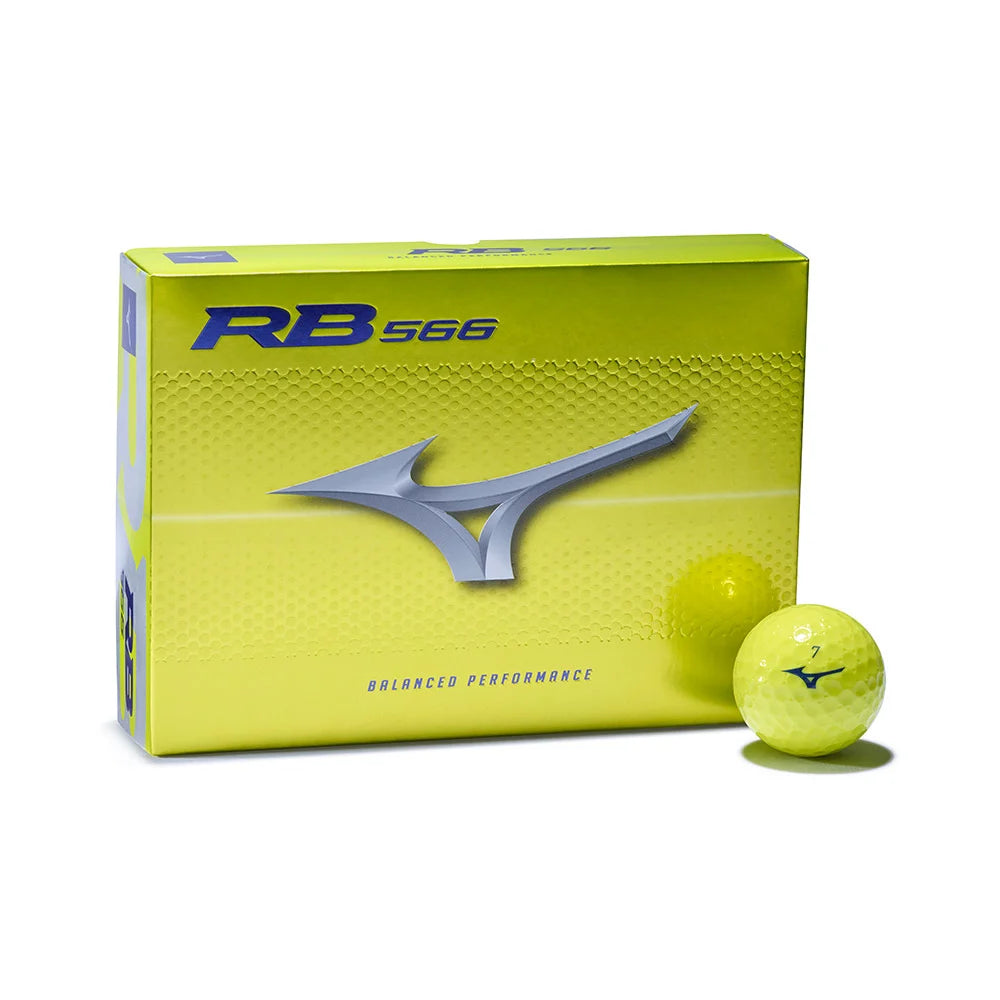 Mizuno RB 566 Yellow Golf Balls - Dozen