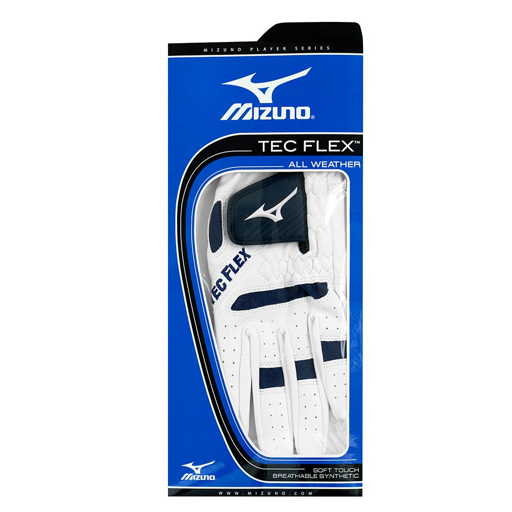 Mizuno Tecflex II Mens Golf Glove - White