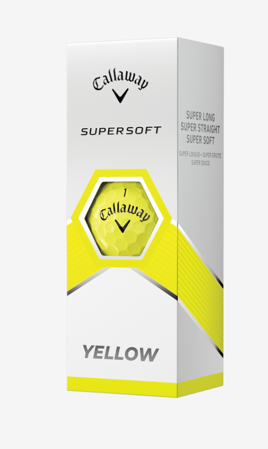 Callaway Supersoft Yellow Sleeve